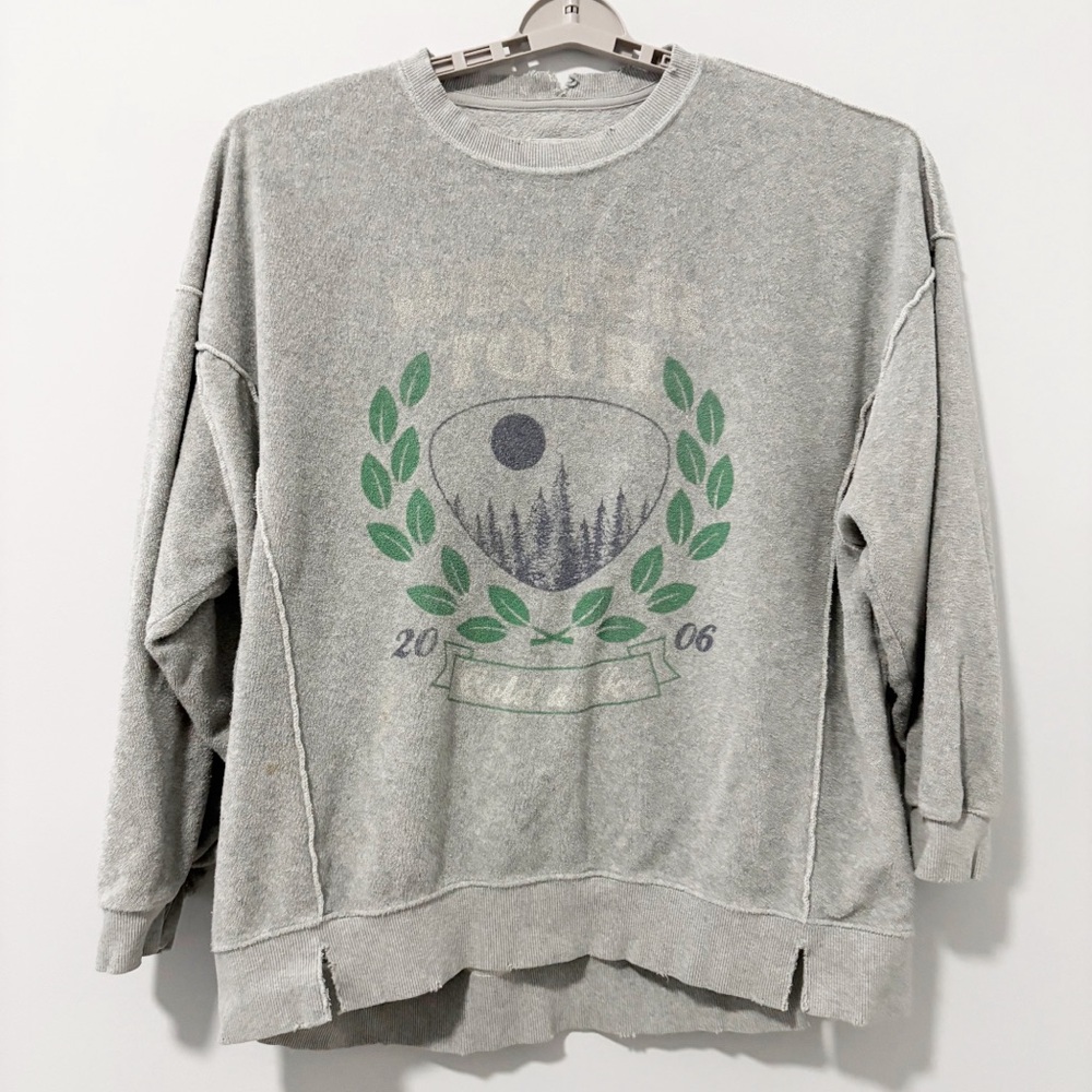 Aerie The Chill Cozy Crewneck Sweatshirt Womens Size Large Oversized Loungewear